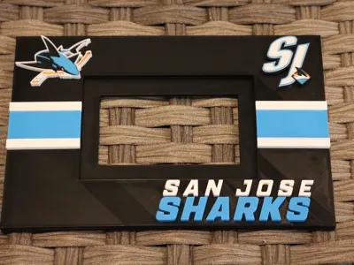 San Jose Sharks 4 by 6 inch Photo frame