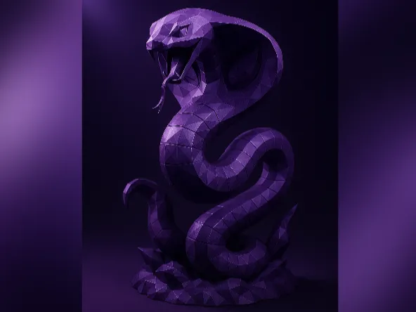 Arbok low poly model
