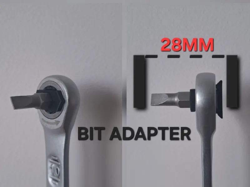 Hex Bit Adapter for Ratchet Wrenches