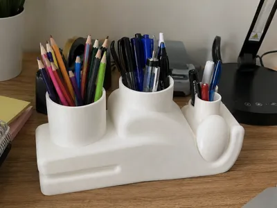Mecha Chameleon Pencil Holder