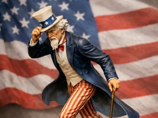 Uncle Sam Style Figure – American Icon Inspired