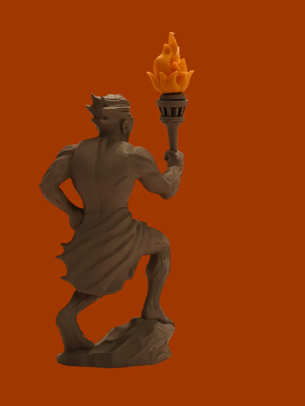 Prometheus Modelling Humans Prometheus Torch of Human Creation - Free 3D Print Model - MakerWorld