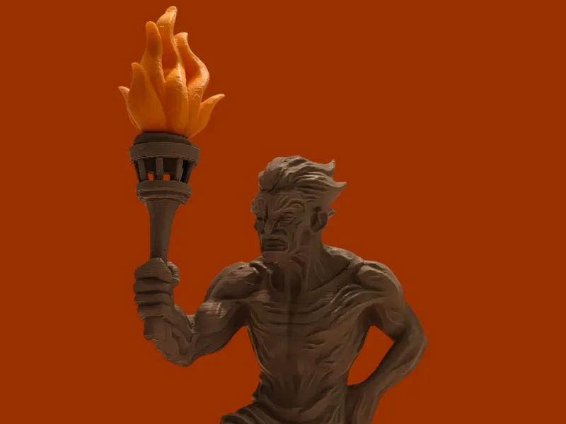 Prometheus Torch of Human Creation