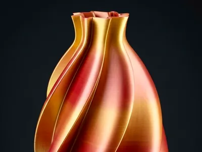 Contemporary Swirl Vase