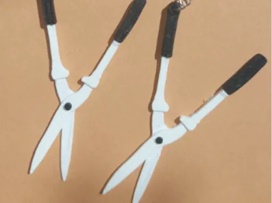 hedge shears Keytain