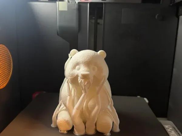 Lampe panda pour bougie chauffe-plat
