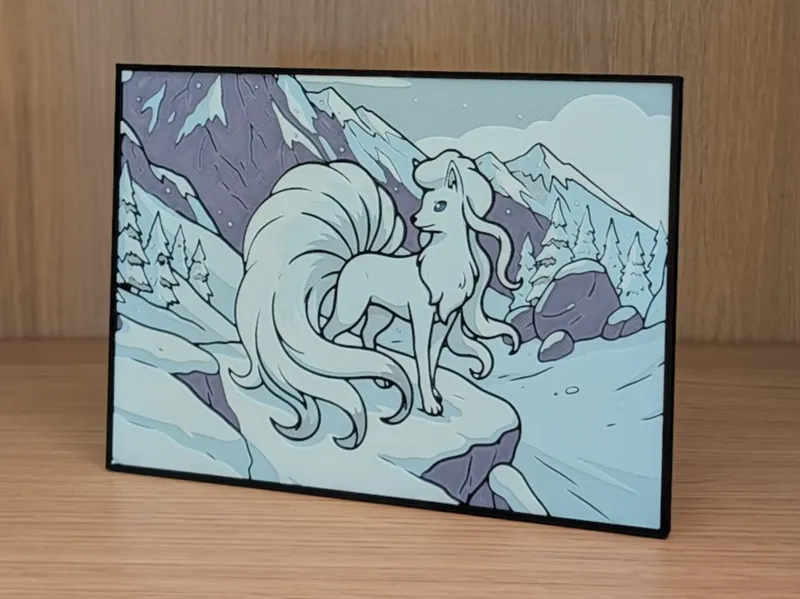 Alolan Ninetales Hueforge & Frame