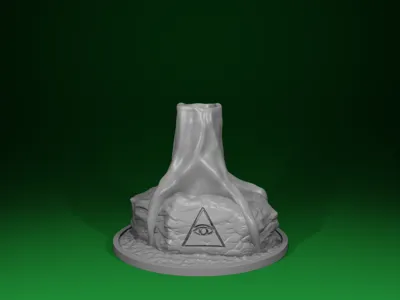 Hollow Forest Stump | Tabletop Terrain STL