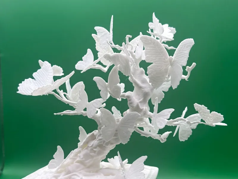 Intricate Twisted Bonsai with Butterflies 