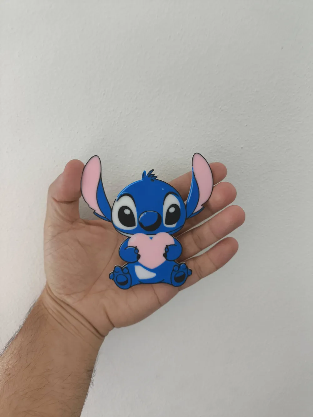 Stitch with heart - Free 3D Print Model - MakerWorld