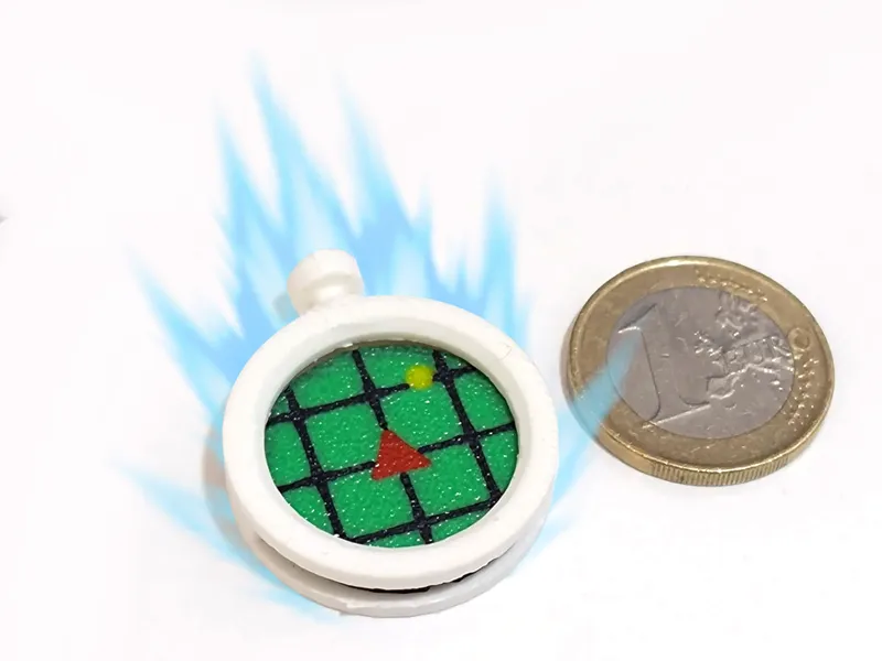 Dragon Ball radar coin cart holder size 1 euro