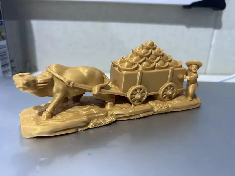 一车金元宝摆件
