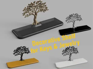 Tree Tray – Decorative Shelf for Keys & Jewelry