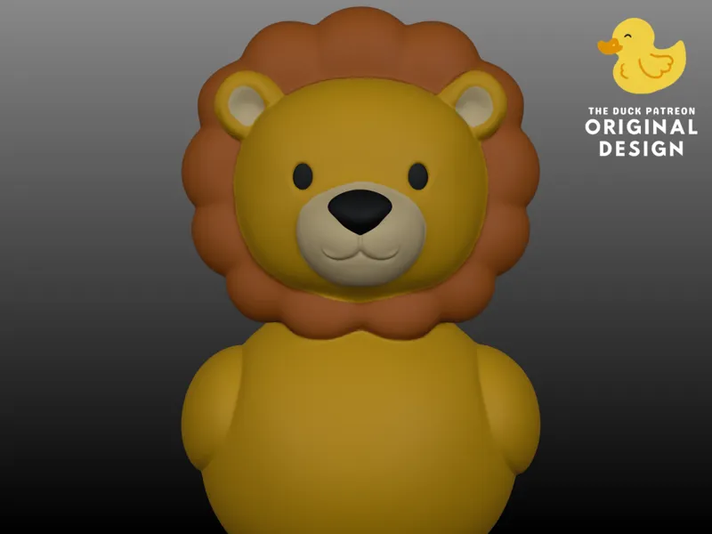 LION RUBBER DUCK