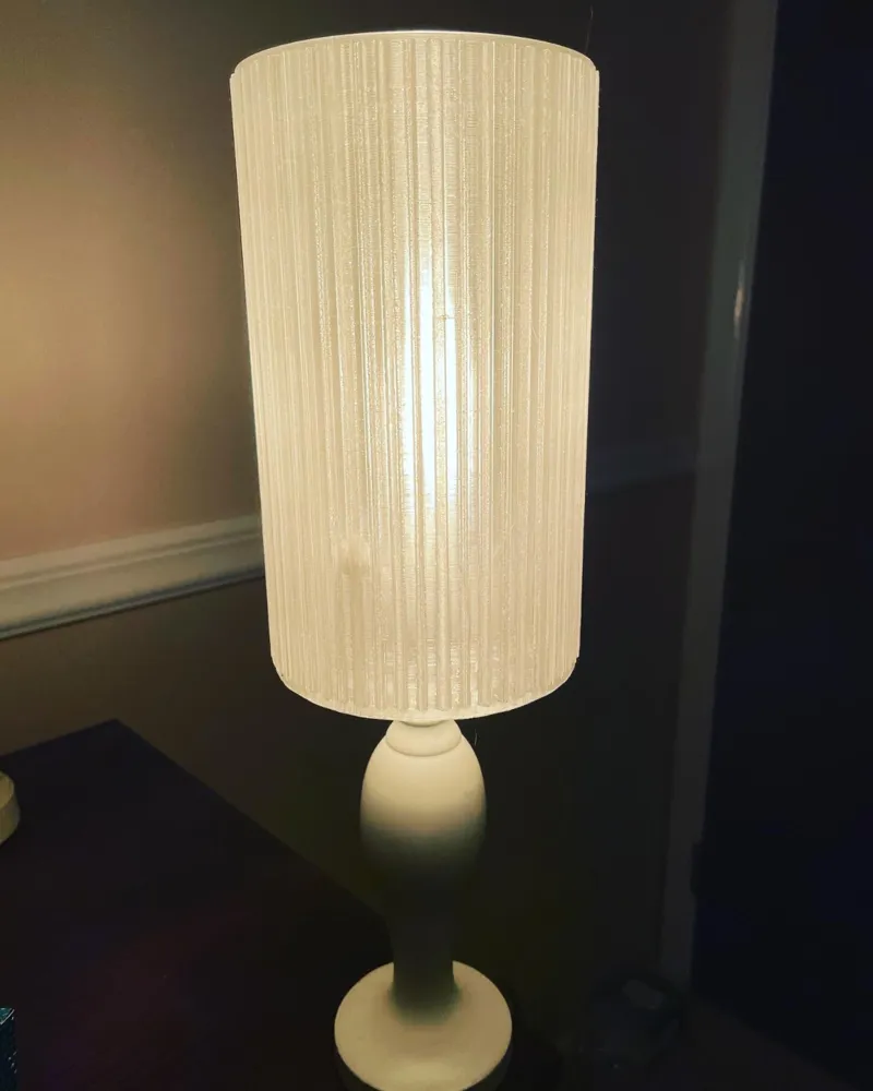 Ribbed Cylinder Lampshade