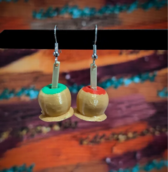 Caramel Apple Earrings