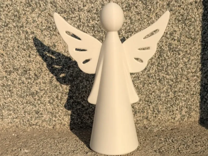 Angelo natalizio minimalista e moderno