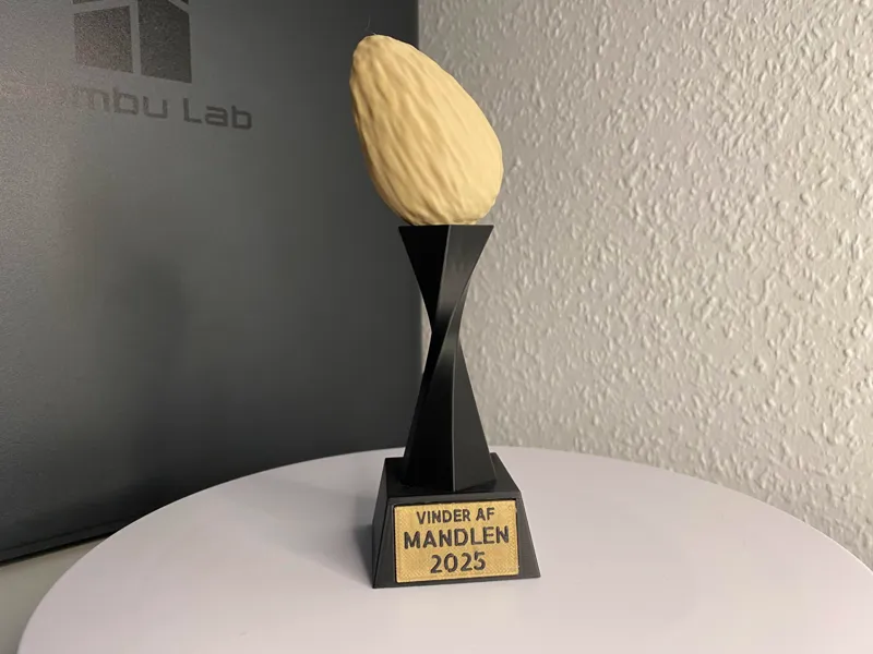 Vinder af Mandlen 2025 | Mandelgave Trofæ