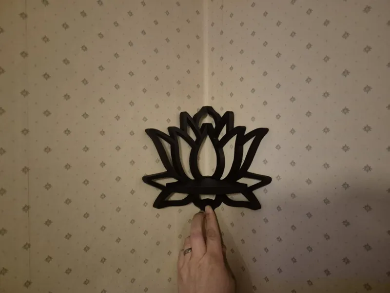 Lotus Flower Corner Shelf NO Mounting!
