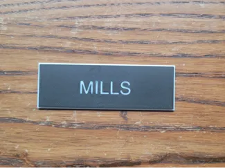 JROTC Cadet uniform name plate