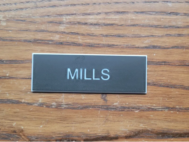 JROTC Cadet uniform name plate