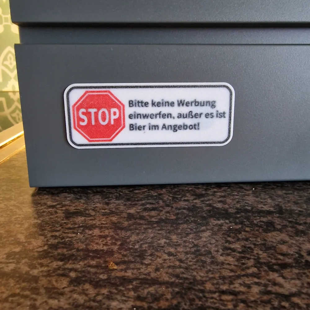 STOP - Keine Werbung, außer es ist Bier im Angebot by Falloue - MakerWorld