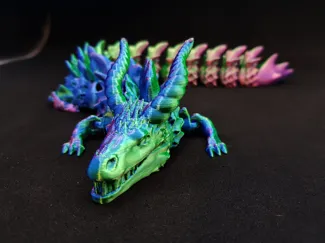 Grimscale Drache sehr flexibler Drache articulated