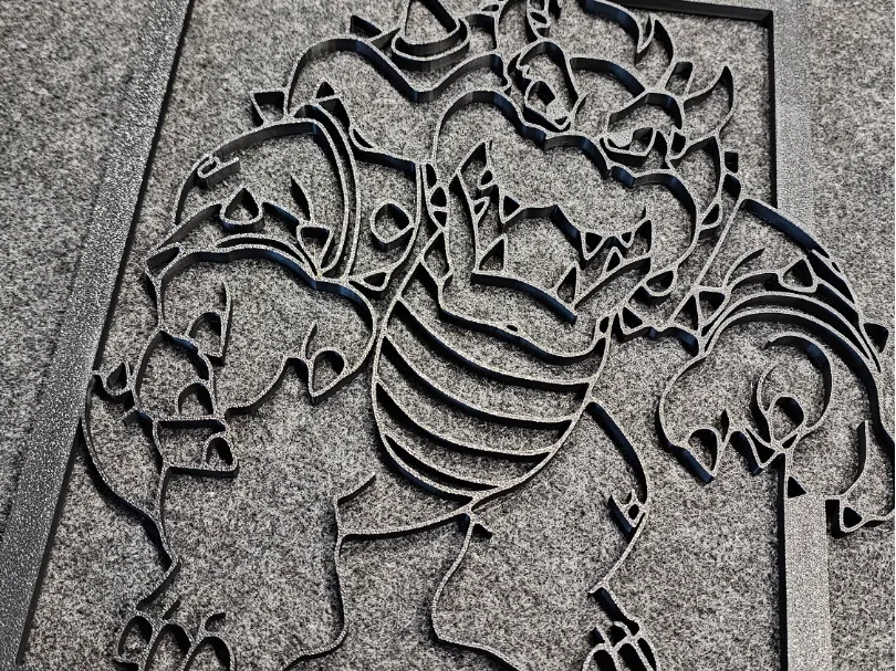 Bowser Line Art Sign by Polletronics - MakerWorld
