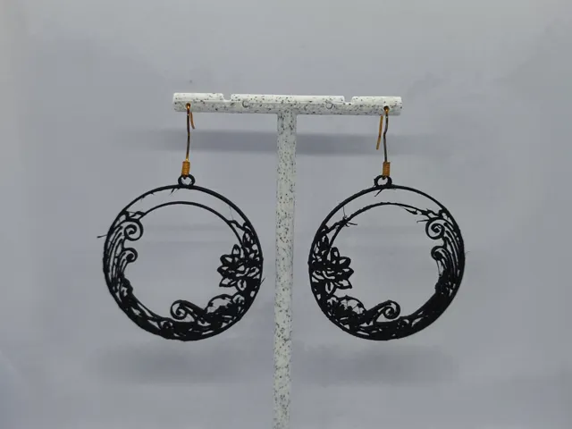 Aretes Lunas de Estirpe Floral