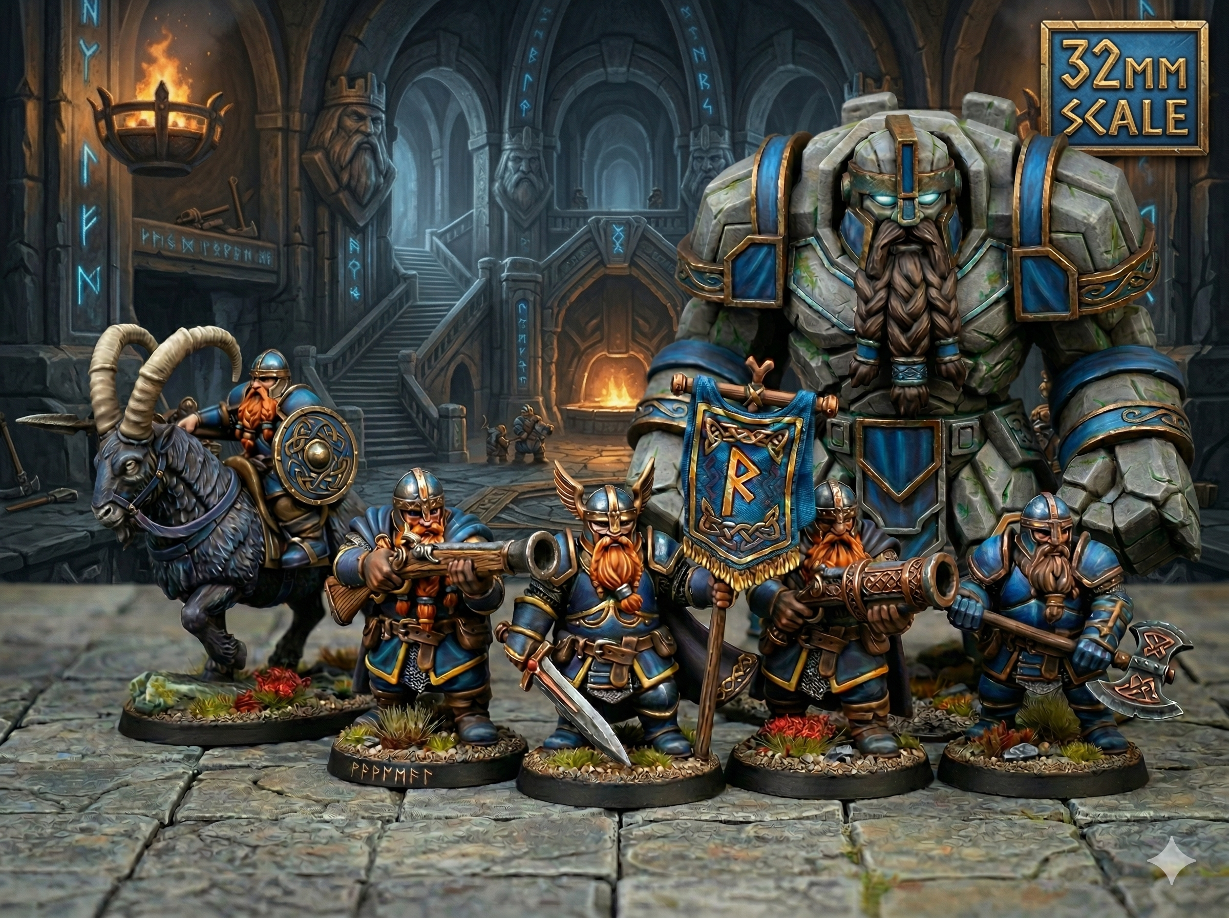 Miniatura 2 do modelo 3D Dwarf Warband