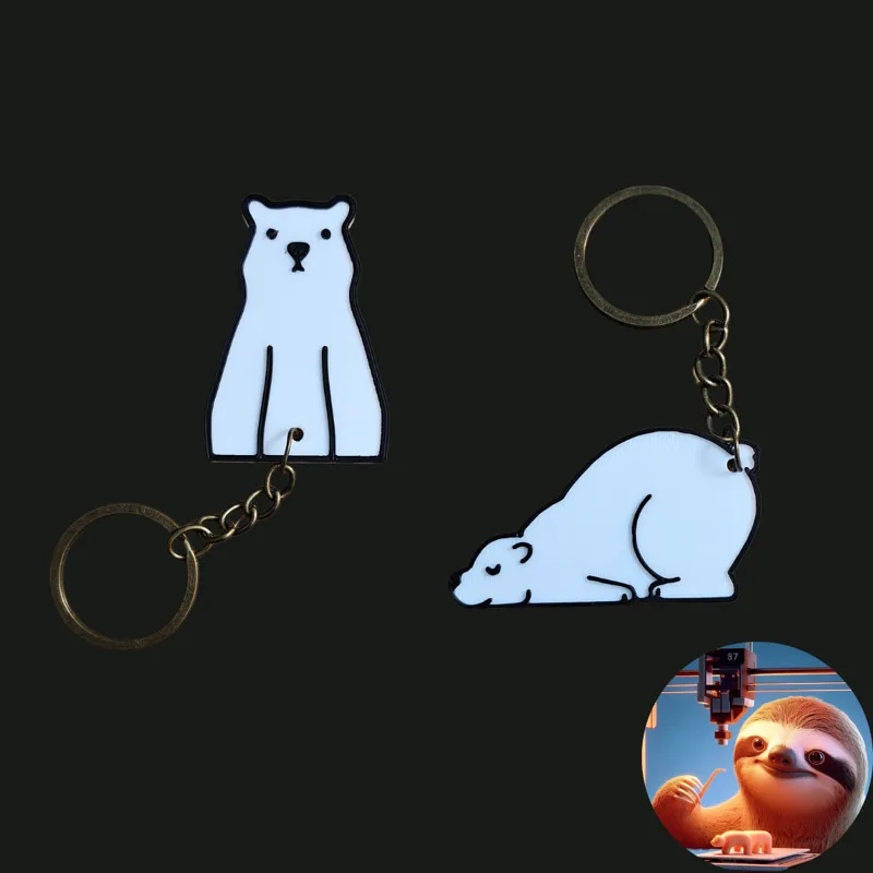 White bear - Keychain