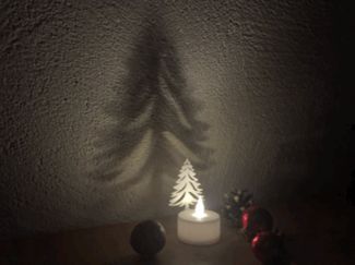 Christmas tea light tree