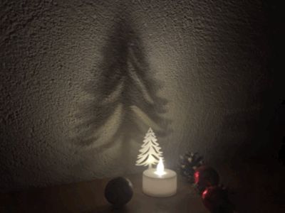 Christmas tea light tree