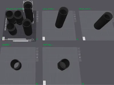 threaded tube extended