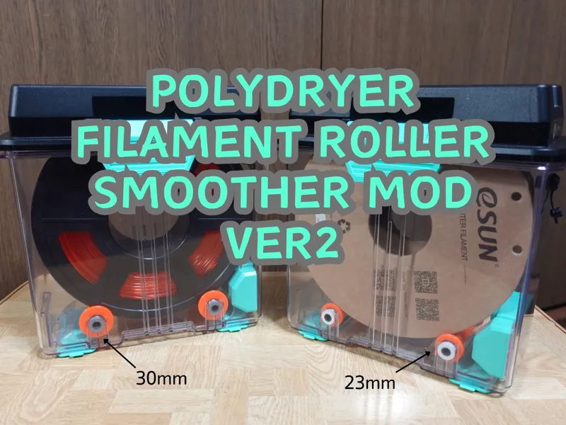PolyDryer Filament Roller Smoother Mod Ver2