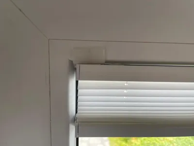 Pleated Blind Clip Mount Larger Adhesive Surface