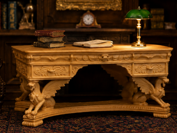 Miniature Griffin Library Table