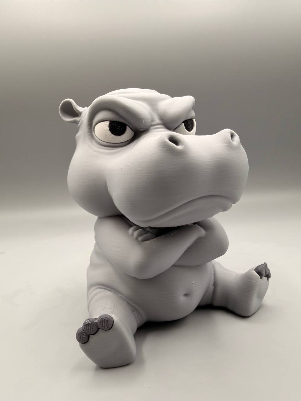 Miniatura 2 do modelo 3D Grumpy Hippo