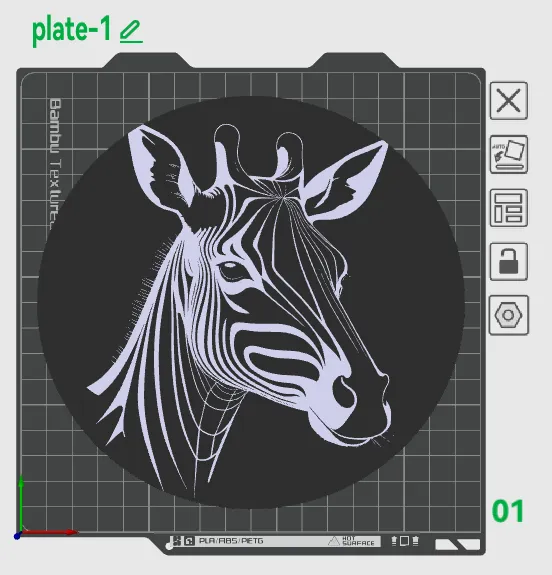 Zebra Line Art Disc By Jc Unboxed MakerWorld zebra-line-art-disc-by-jc-unboxed-makerworld