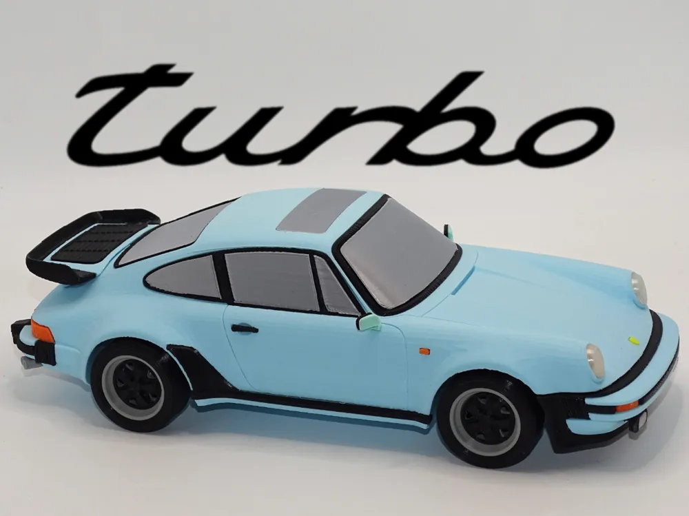 Porsche 911 Turbo 3.3 (930) Scale 1:19 - Free 3D Print Model
