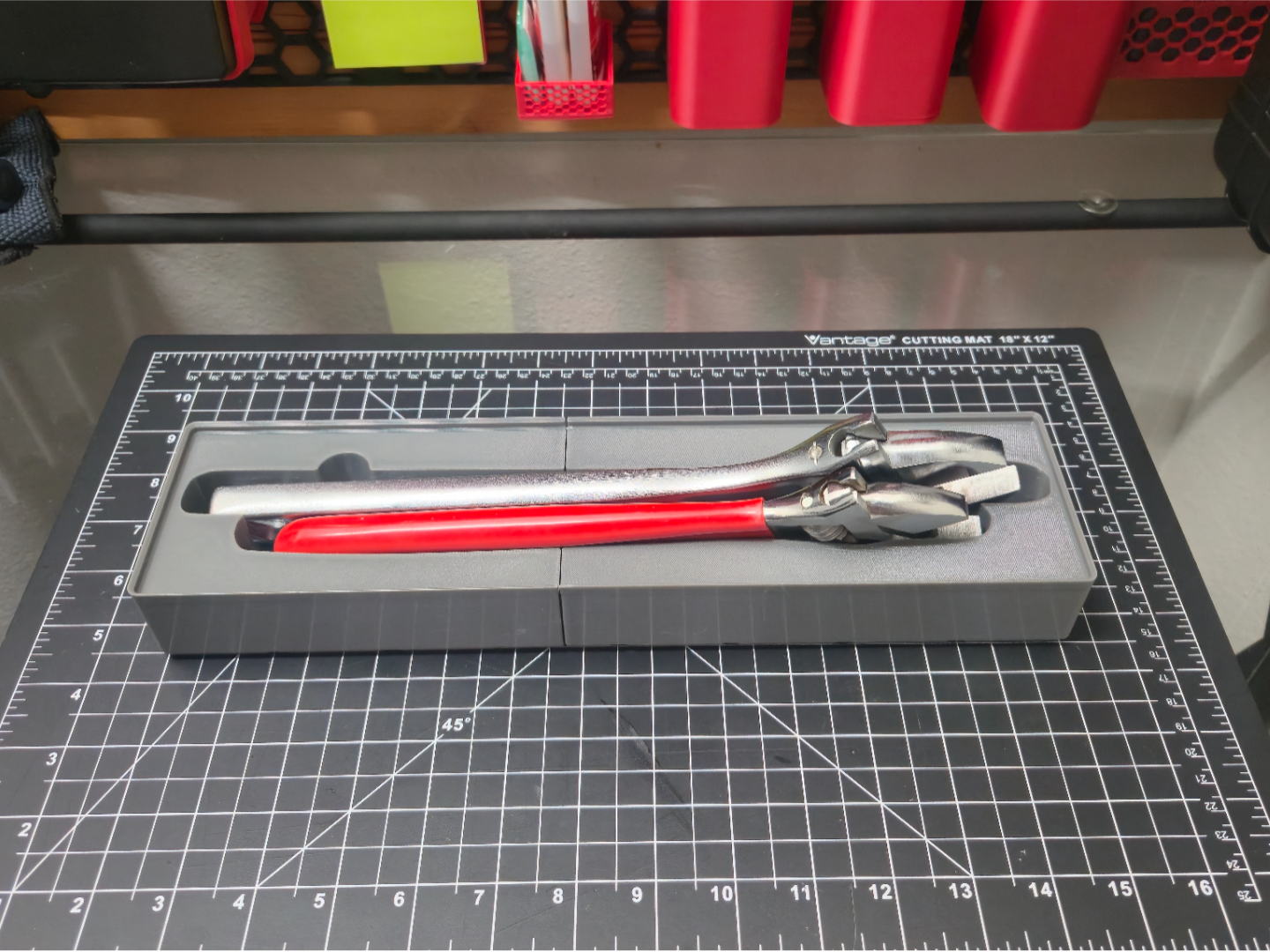 Gridfinity 10" & 12" Wrench Organizer 1x8