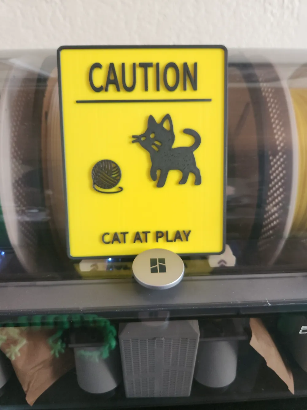 Cat Sign (at play) by Cosmic Prints - MakerWorld