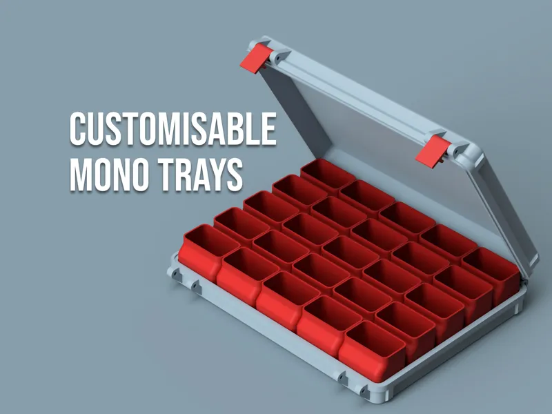 (Mono Grid) Customisable Trays