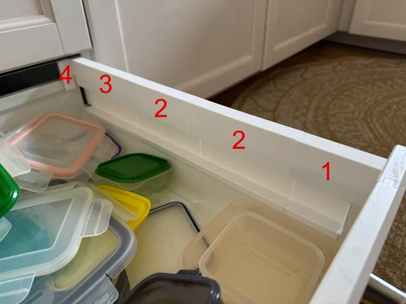 Ikea Maximera drawer sidewalls extension