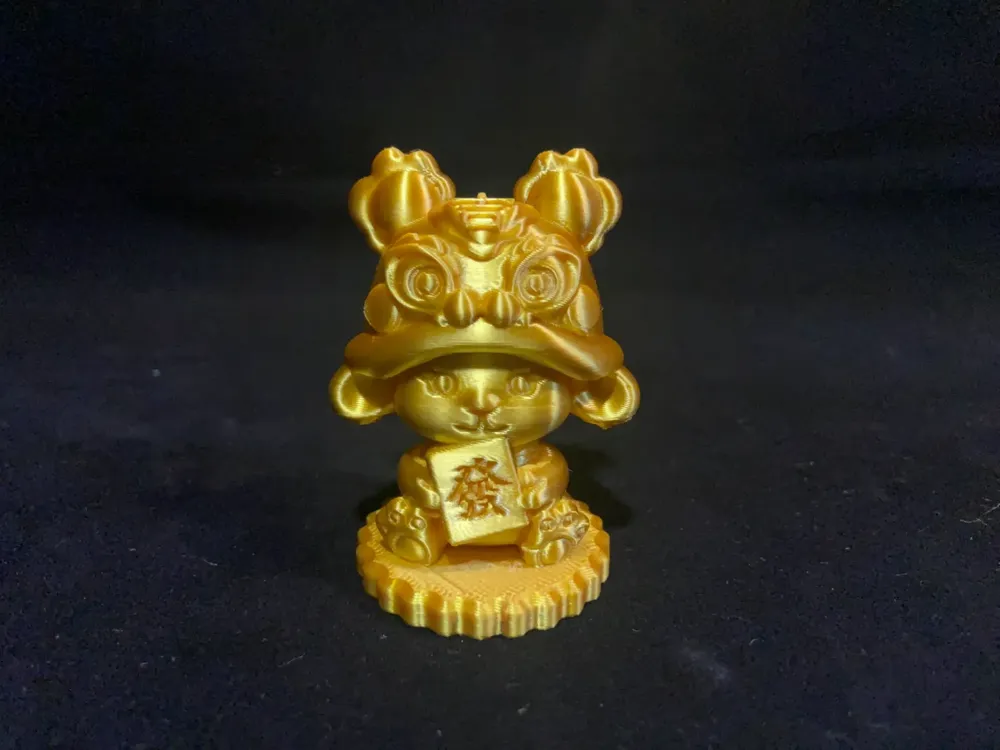3Dプリント 吉祥開運獅子舞兎々 - 無料3Dモデル -MakerWorld