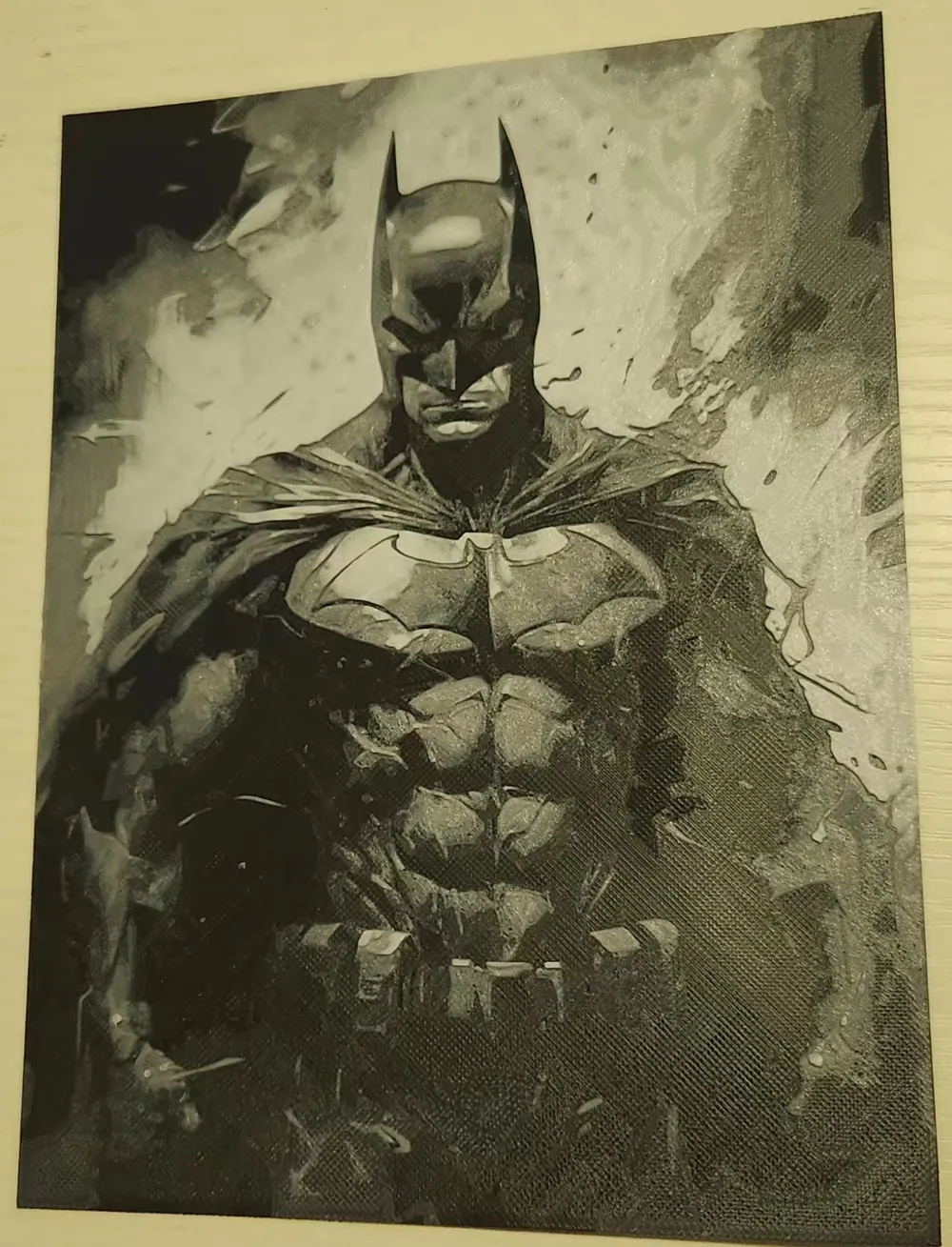 Miniatura 2 do modelo 3D batman relief created using Hueforge