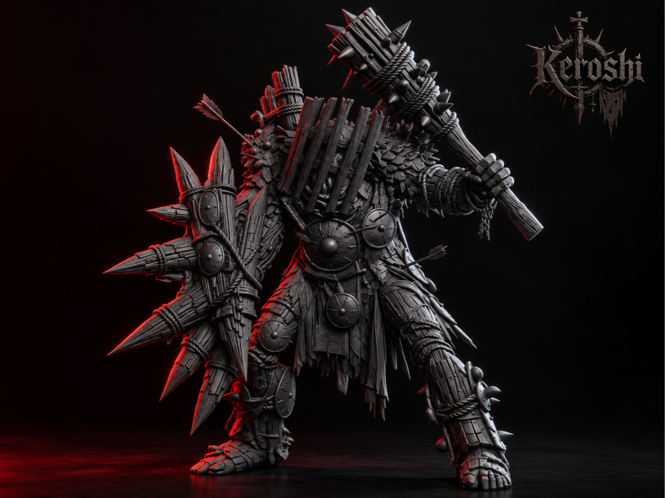 Battle Scrap Golem 50mm - 3D printed Creatures, in stock in India