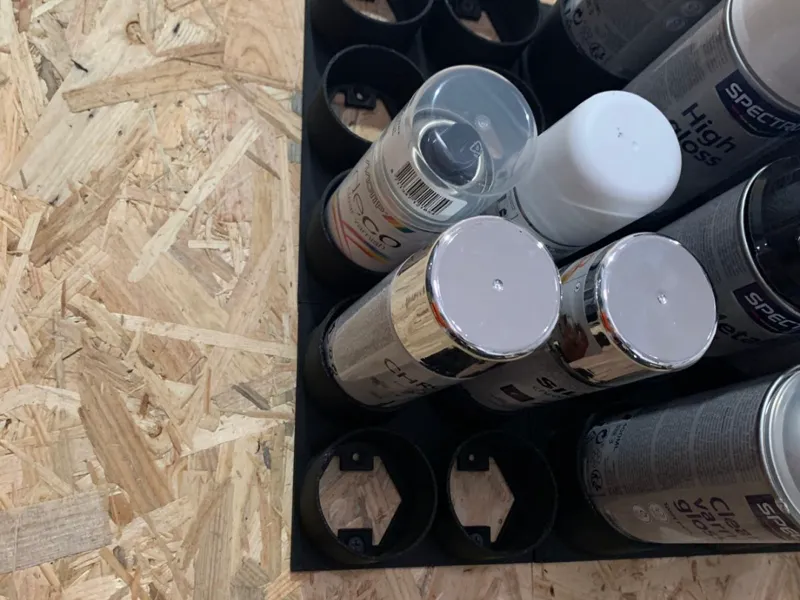 small Spray Paint holder ( 4 cans)