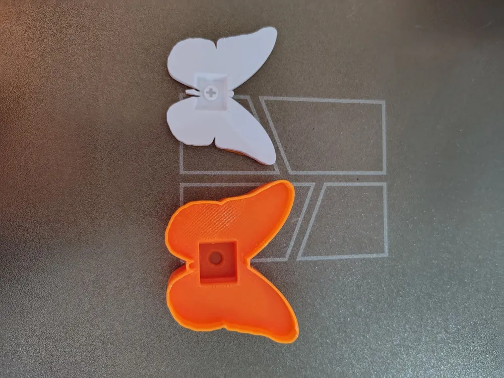 Butterfly Clicker Fidget Keychain - Free 3D Print Model - MakerWorld