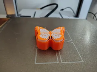Butterfly Clicker Fidget Keychain